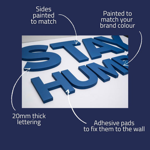 3D Wall Signs 20mm Deep product details image