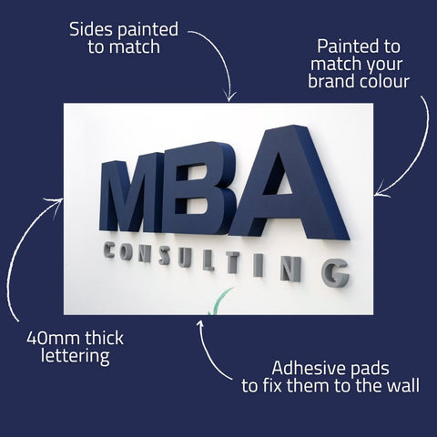 40mm 3D Logo wall sign Product details image